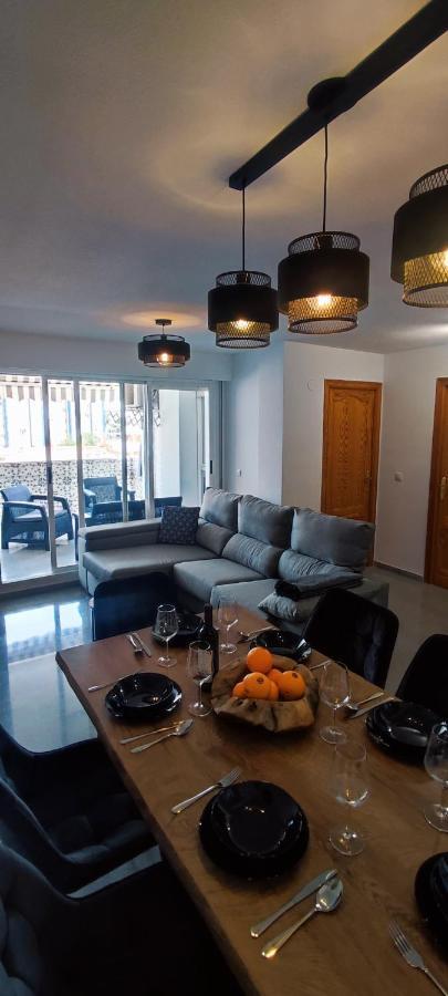 Bitacora Lux ,Comfortable Apartment 450 Meters From The Beach, Swimming Pool, 2 Air-Con ,Wi-Fi Playa de Gandia Eksteriør billede